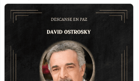 Falleció el actor mexicano David Ostrosky a los 66 años Qué problema