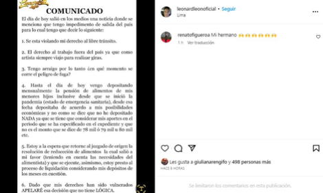 Leonard León Instagram rompe su silencio tras impedimento de salida del