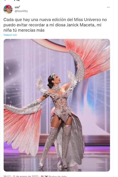 Janick Maceta En El Miss Universo 2022 Se Convierte Tendencia En