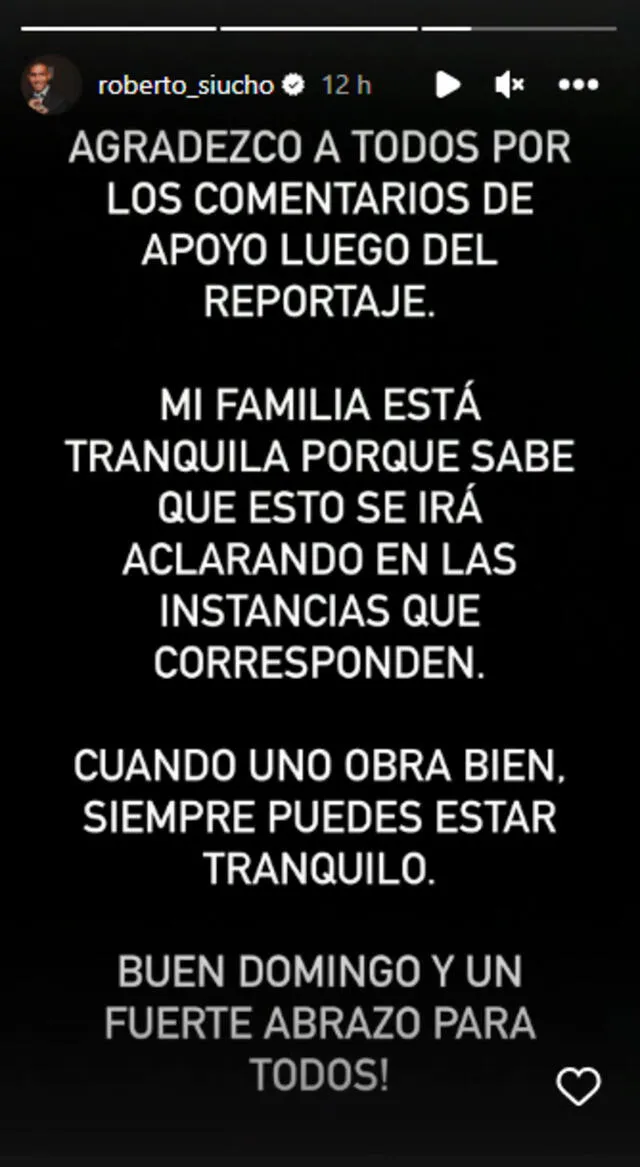 Roberto Siucho rompe el silencio tras ser vinculado a organización