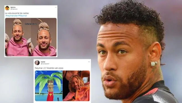 Neymar Sorprende Con Radical Cambio De Look Y Es Blanco De Memes En Las