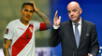 Paolo Guerrero, Gianni Infantino.