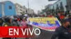 Comerciantes y ciudadanos toman la avenida abancay en la marcha nacional frente al Congreso de la República.