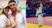 Alejandra Baigorria celebra la victoria Said Palao en el Campeonato Nacional de Judo