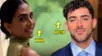 Vania Bludau y Austin Palao salen besandose de boda.