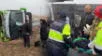 Terrible Accidente en el Pasamayo deja 10 heridos. Aparatosa volcadura de bus interprovincial Emmanuel deja al menos 10 heridos en la variante del Pasamayo