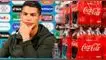 Cristiano Ronaldo le hizo perder dinero a Coca Cola. Cristiano Ronaldo.