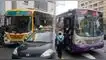 La 50 y otros buses que dejaron la Av. Abancay por el Corredor Morado.