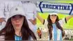 Rosángela Espinoza captó el momento exacto en que Argentina anotó su segundo gol.