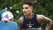 Paolo Guerrero, desde que llegó a Argentina entrenó solo y ahora lo hace con sus compañeros. Paolo Guerrero, Racing Club