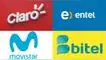 Claro, Bitel, Movistar, Entel