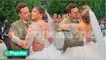 Estrella Torres y Kevin Salas se dieron apasionado beso en su boda religiosa