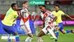 La selección peruana cayó 1-0 ante Brasil en los últimos cinco minutos del partido.
