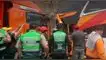 Carretera Central: Bus de Movil Bus con promoción de colegio impacta contra camión en Huarochirí y deja heridos.
