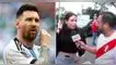Peruana, hincha de Messi, tiene que ir a trabajar, pero hace locura por el ‘10’.