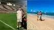 Piero Quispe y Cielo Berrios disfrutan de las vacaciones del futbolista.