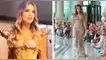 Millet Figueroa sorprendió con lujoso vestido en su debut como modelo en el Argentina Fashion Week 2024