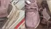 TikTok viral: así fue la reacción de cliente al encontrar zapatillas sucias en exhibición.