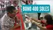 El bono de 400 soles será entregado por segunda vez en el Banco de la Nación.