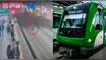Hombre ingresa a las vías del metro de Lima en presunto estado de ebriedad: Cámaras revelan el hecho.