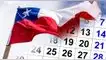 Feriados irrenunciables para los chilenos por Fiestas Patrias.