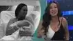 Angie Arizaga reaparece como conductora de televisión tras dar a luz.
