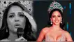 Luciana Fuster se muestra apenada durante el Miss Grand International 2024.