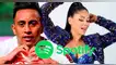 Así aparecen Christian Cueva y Pamela Franco en Spotify.