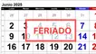 El lunes 2 de junio será feriado.