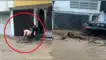 Lluvia en Arequipa | mujer es arrastrada por desborde de una torrente: "agárrala".