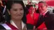 Mark Vito y Leslie Echavarría acompañaron a Keiko Fujimori en desfile militar.