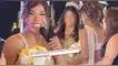 Karen Dejo emite discurso a su hija, pero ella hizo llamativos gestos.