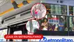 Metropolitano: pasajero baja en zona no autorizada durante desvíos por el Señor de los Milagros. Metropolitano
