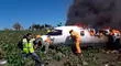 Avión de la Fuerza Aérea Mexicana cae en campo de cultivo y no hay sobrevivientes [VIDEO]