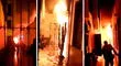 La Victoria: incendio causado por deflagración de balón de gas en quinta deja dos heridos