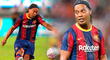 Permitido llorar: Ronaldinho volvió a las canchas para el Barcelona vs. Real Madrid de las leyendas
