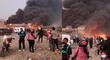 Incendio de gran magnitud consume fábrica de motos en Carapongo [VIDEO]