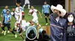Lilia Paredes: primera dama fue captada saliendo del Estadio Nacional tras empate ante Uruguay [VIDEO]
