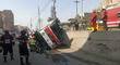 Carabayllo: cúster de transporte público se vuelca y deja más de 10 pasajeros heridos