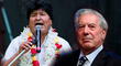 Evo Morales a Vargas Llosa: "Antes impulsaron el golpe; ahora defienden a golpistas" [FOTO]