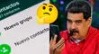 Nicolás Maduro revela su número celular y pide que lo agreguen al grupo de WhatsApp