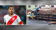 Paolo Guerrero: Volquete se hunde frente a la casa de Doña Peta en Chorrillos [VIDEO]