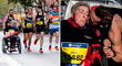 Joven bate Récord Guinness en maratón con su madre empujando silla de ruedas [VIDEO]