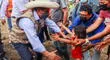 Pedro Castillo supervisa evacuación de damnificados por sismo en Amazonas
