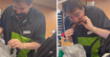 Joven lleva un plato de comida a un cajero que llevaba 16 horas trabajando y su reacción es viral [VIDEO]