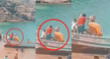 ¡No hay límites! Heladero sorprende al bajar de un bote con su triciclo para vender en una playa de Chimbote [VIDEO]