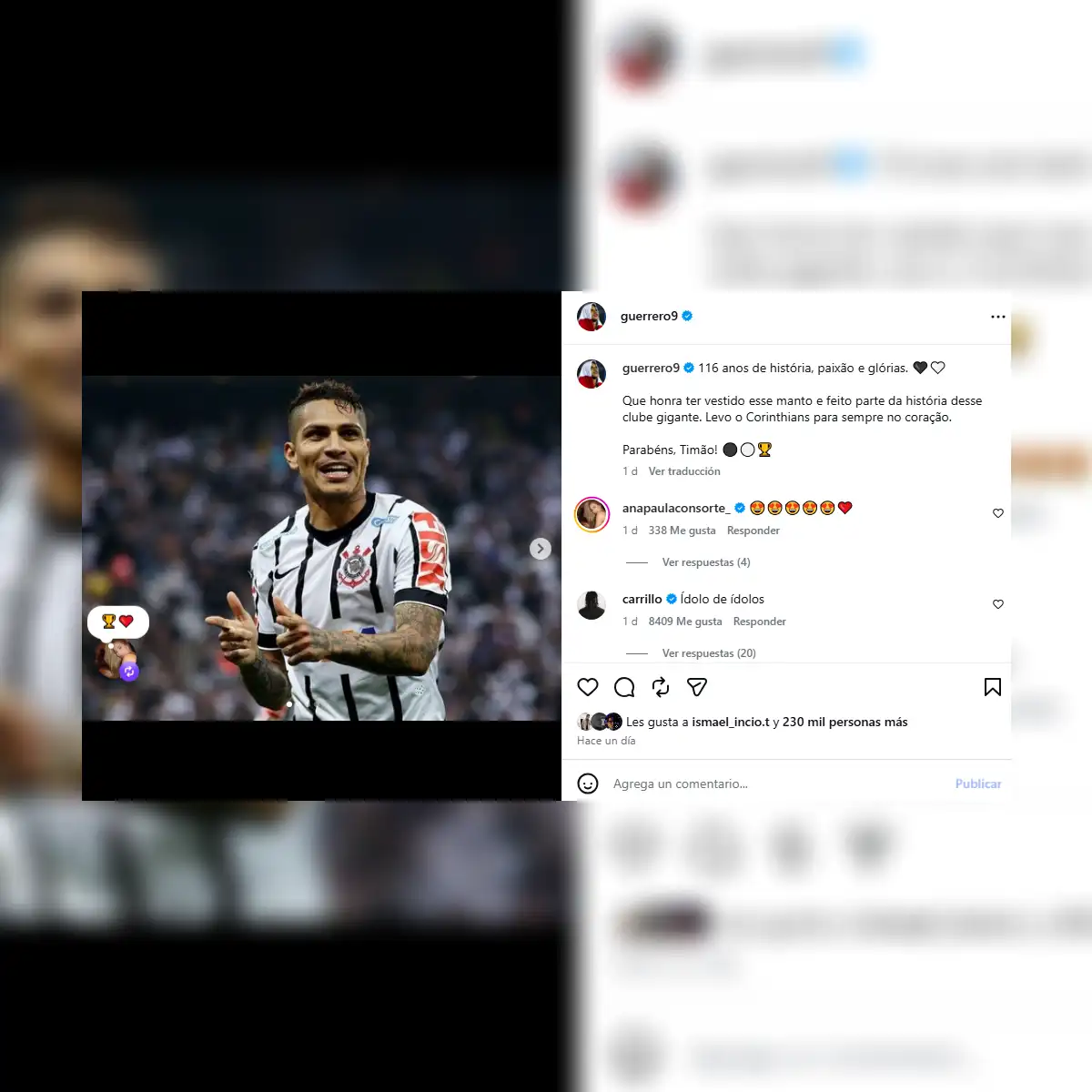 Ana Paula Consorte y Paolo Guerrero más juntos que nunca.