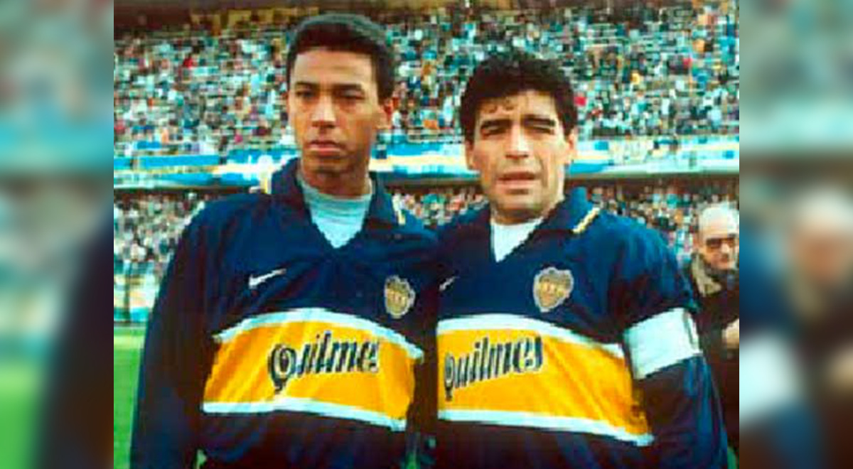 ñol solano y maradona (82) foto