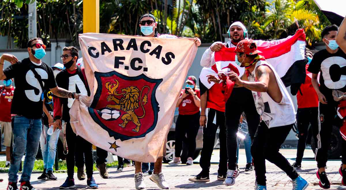 César Vallejo vs. Caracas FC: Hinchas venezolanos acompañan a su club por la Copa Libertadores 2021 César Vallejo vs. Caracas FC: Hinchas venezolanos acompañan a su club por la Copa Libertadores 2021