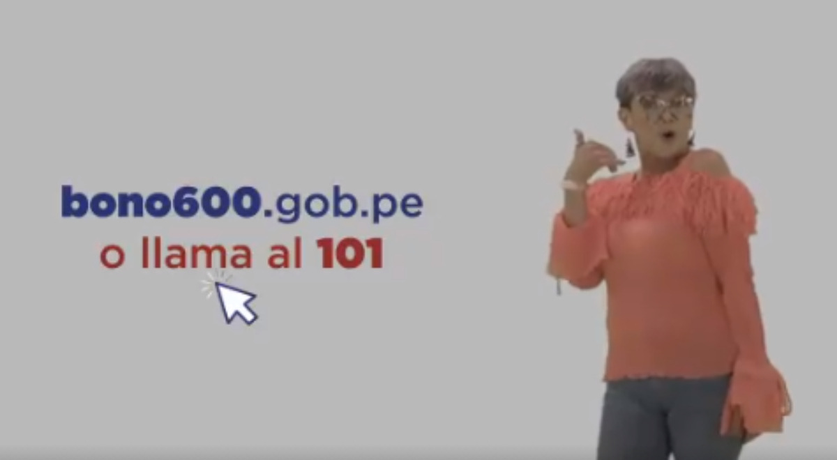 Bettina Oneto protagoniza spot del Bono 600 y aconseja a los peruanos: “No vayas al banco” Bettina Oneto protagoniza spot del Bono 600 y aconseja a los peruanos: “No vayas al banco”